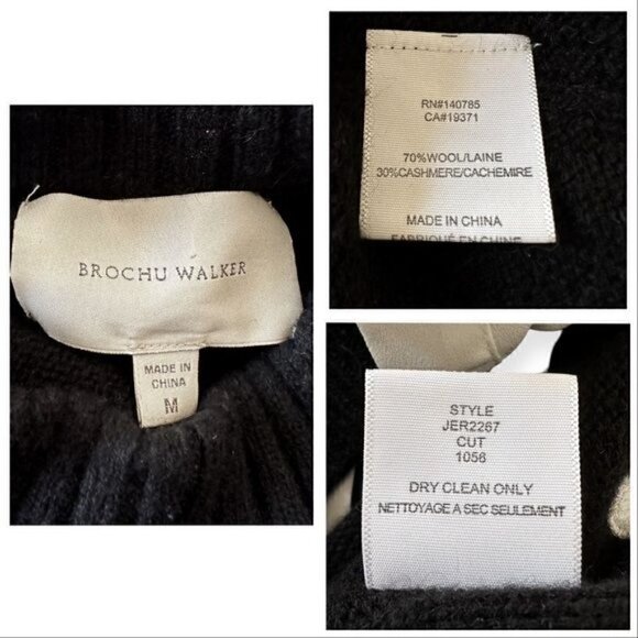 Brochu Walker Tie Looker Layered Dress, Black, Size M - Picture 11 of 13